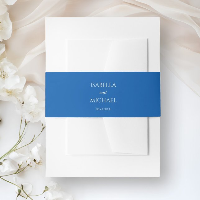 Bandeau De Faire-part Mariage bleu coloré (Créateur téléchargé)