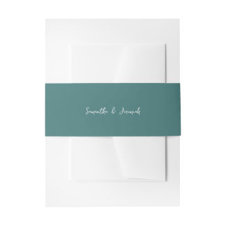 Bandeau De Faire-part Mariage Blue Rustic Mountain