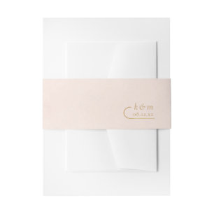 Bandeau De Faire-part Mariage Bohème Oasis Rose ID959