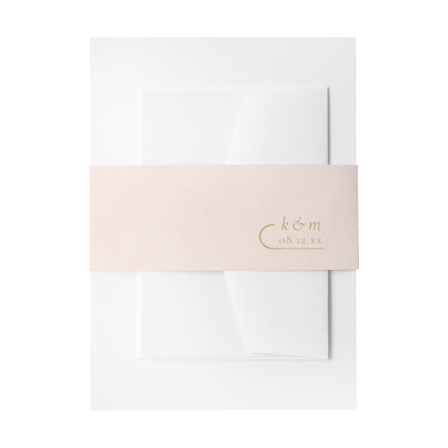 Bandeau De Faire-part Mariage Bohème Oasis Rose ID959 (Devant example)