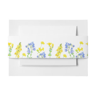 Bandeau De Faire-part mariage botanique jaune fleur sauvage