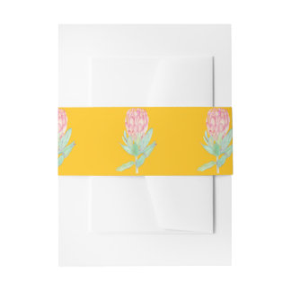 Bandeau De Faire-part Mariage Botanique Moderne Minimaliste de Protéa