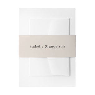 Bandeau De Faire-part Mariage Brown naturel simple