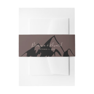 Bandeau De Faire-part Mariage campagnard de montagne Clear