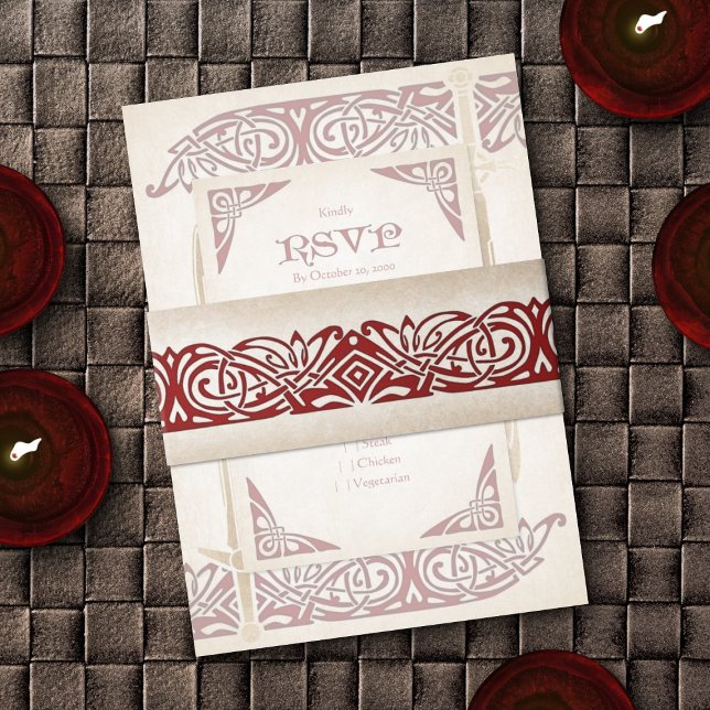 Bandeau De Faire-part Mariage celtique des épées (Créateur téléchargé)