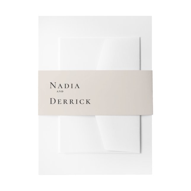 BANDEAU DE FAIRE-PART MARIAGE CERCLE CHIC (Devant example)