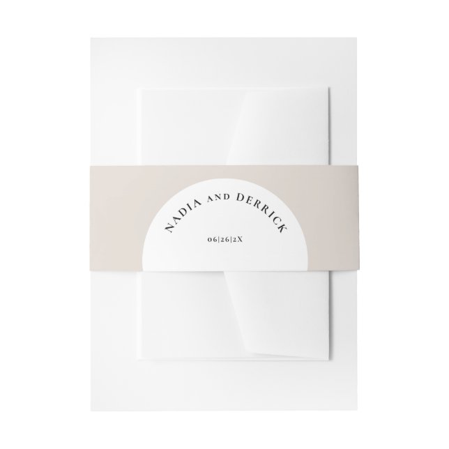 BANDEAU DE FAIRE-PART MARIAGE CERCLE CHIC (Devant example)