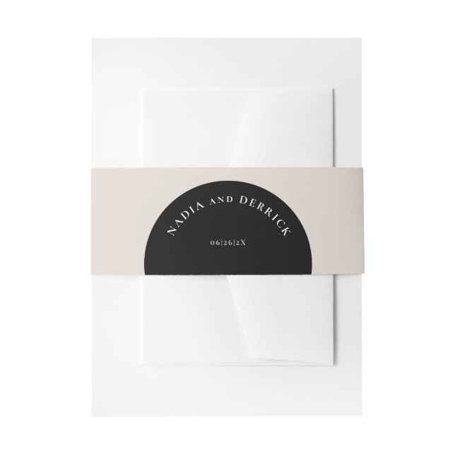 BANDEAU DE FAIRE-PART MARIAGE CERCLE CHIC (Devant example)