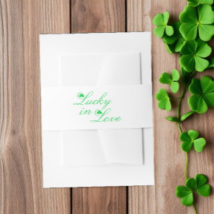 Bandeau De Faire-part Mariage Chanceux en Amour