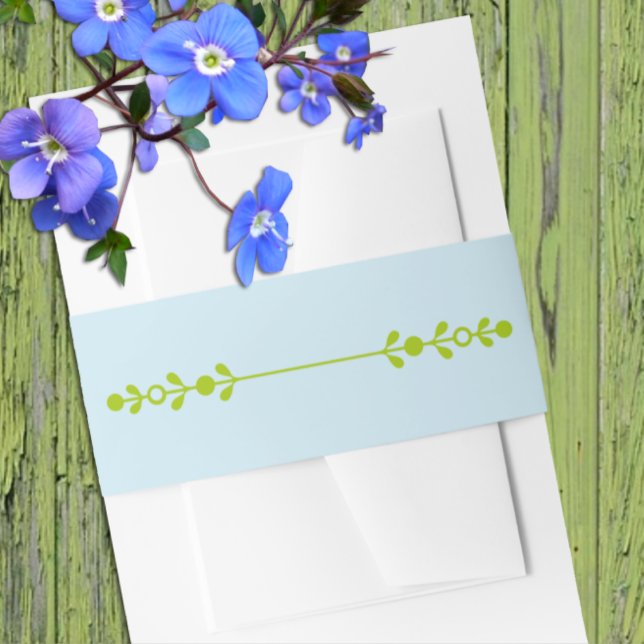 Bandeau De Faire-part Mariage Citron Vert & Bleu Côtiers (Créateur téléchargé)