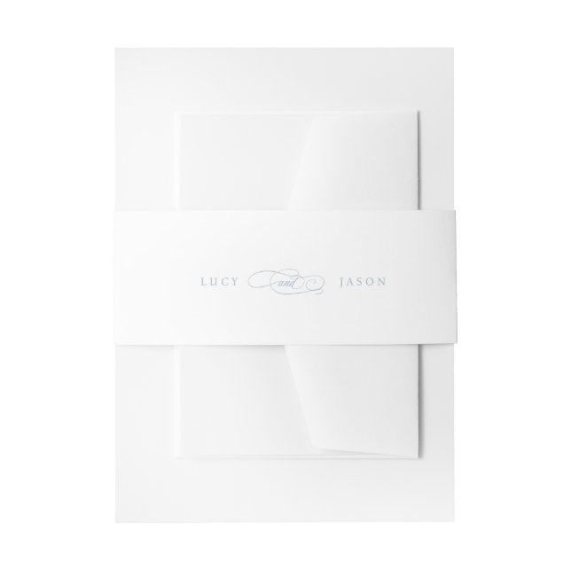 Bandeau De Faire-part Mariage classique d'élégance de script (Devant example)