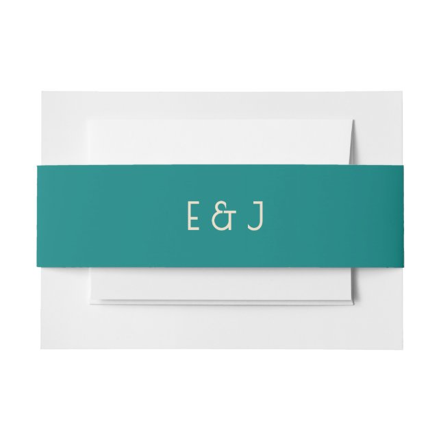 Bandeau De Faire-part Mariage contemporain sarcelle transformative moder (Devant Example)