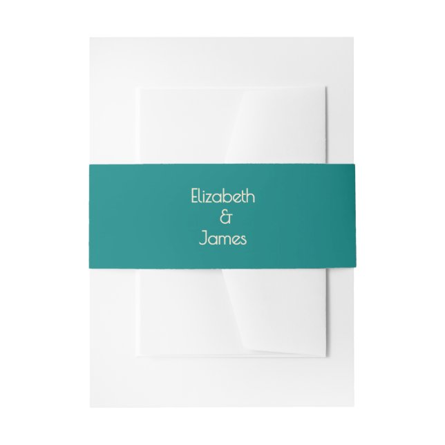 Bandeau De Faire-part Mariage contemporain sarcelle transformative Moder (Devant example)