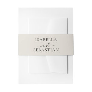 Bandeau De Faire-part Mariage Crème Neutre