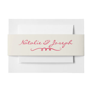 Bandeau De Faire-part Mariage d'amusement Whimsical Rétro dessiné à la m