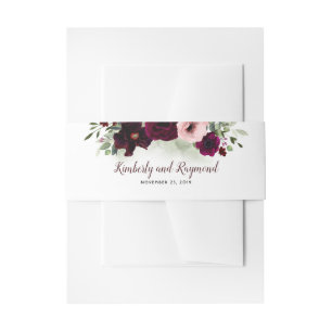 Bandeau De Faire-part Mariage d'aquarelle flamande