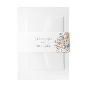 Bandeau De Faire-part Mariage d'aquarelle florale moelleuse