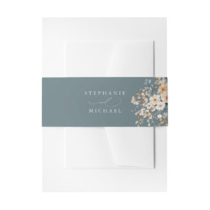 Bandeau De Faire-part Mariage d'aquarelle florale moelleuse