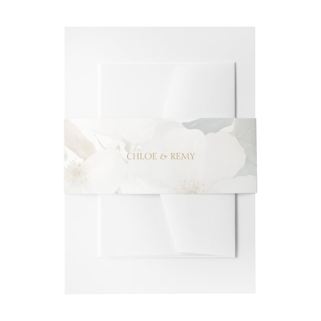 Bandeau De Faire-part Mariage d'aquarelle florale souple (Devant example)