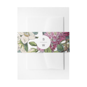 Bandeau De Faire-part Mariage d'aquarelle vintage