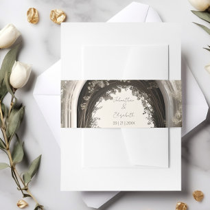 Bandeau De Faire-part Mariage d'arche botanique romantique