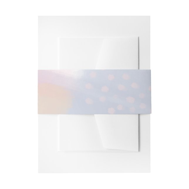 Bandeau De Faire-part Mariage d'art Abstrait bleu original (Devant example)