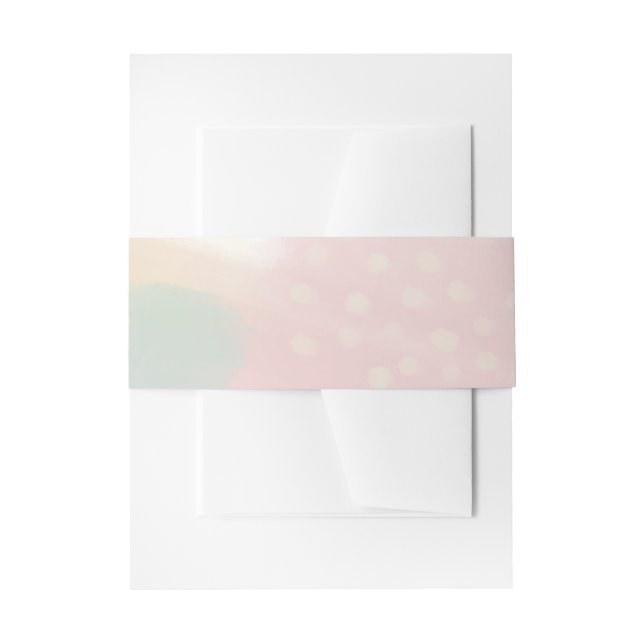 Bandeau De Faire-part Mariage d'art moderne Pastel (Devant example)