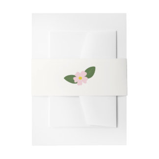 Bandeau De Faire-part Mariage de bande de ventre rose