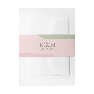 Bandeau De Faire-part Mariage de blocs de couleurs - ID740
