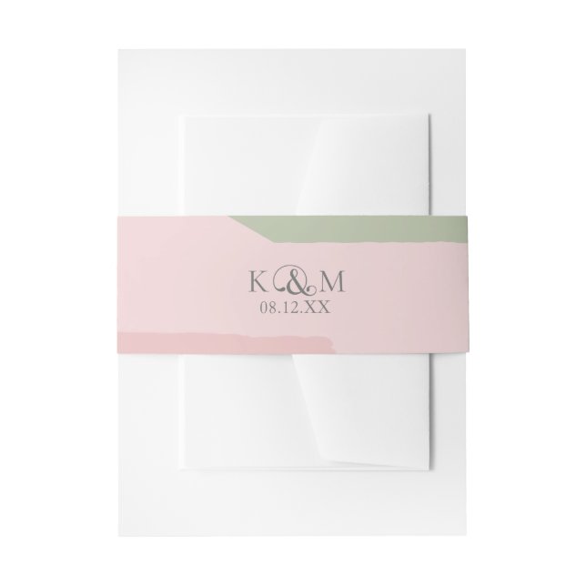 Bandeau De Faire-part Mariage de blocs de couleurs - ID740 (Devant example)