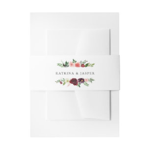 Bandeau De Faire-part Mariage de charpente florale Bourgogne