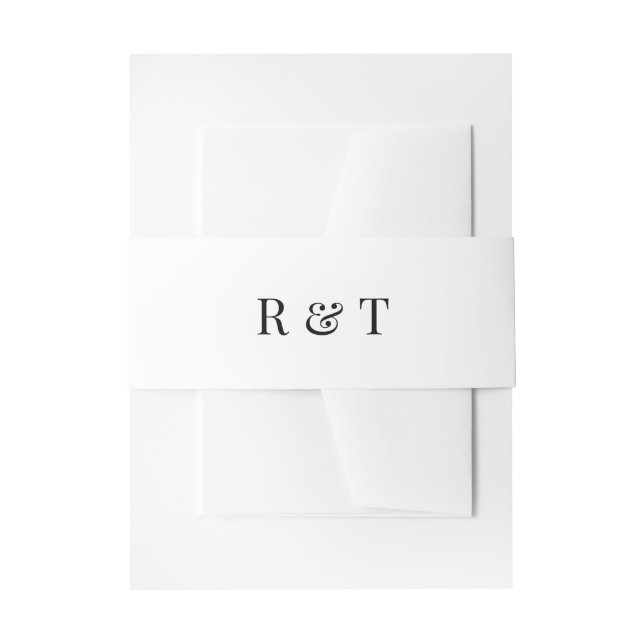 Bandeau De Faire-part Mariage de couples à monogramme (Devant example)