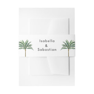 Bandeau De Faire-part Mariage de destination Palm Tree