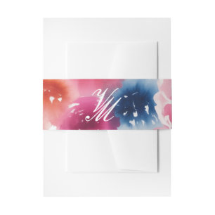 Bandeau De Faire-part Mariage de fleurs brillantes