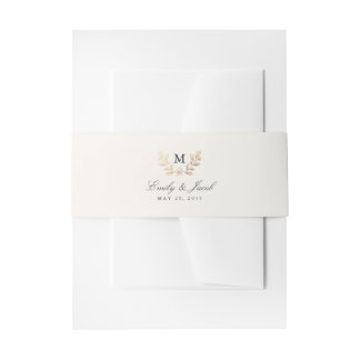 Bandeau De Faire-part Mariage de fleurs de récolte
