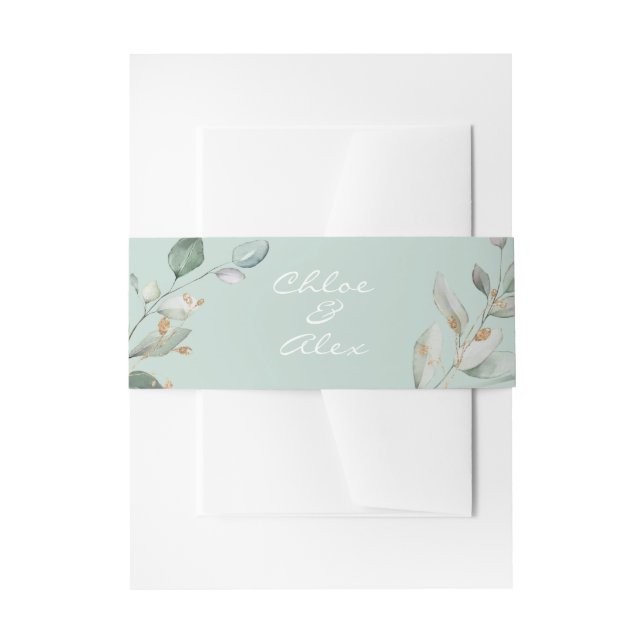 Bandeau De Faire-part Mariage de Jardin à l'Aquarelle (Devant example)