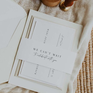 Bandeau De Faire-part Mariage De L'Invitation Bande Belly