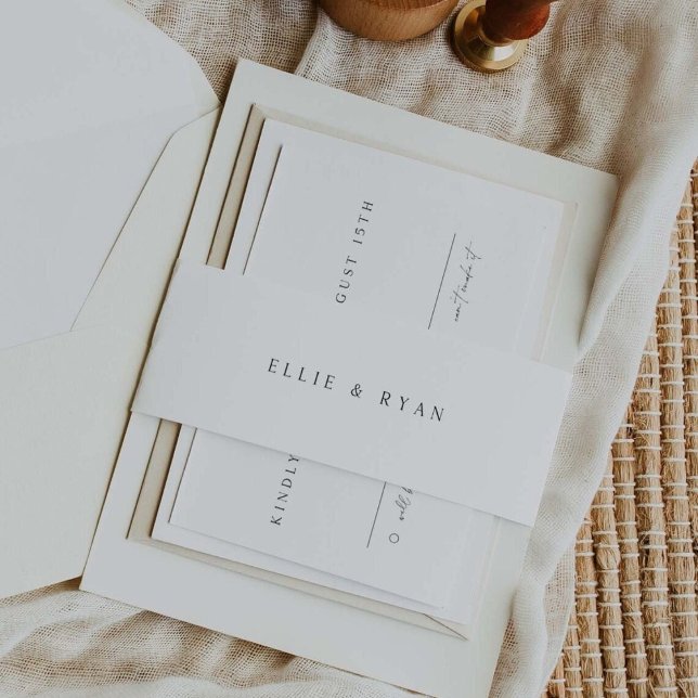 Bandeau De Faire-part Mariage De L'Invitation Bande Belly (Créateur téléchargé)