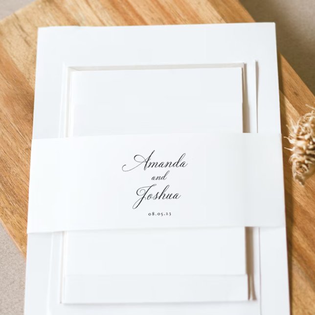 Bandeau De Faire-part Mariage De L'Invitation Bande Belly (Créateur téléchargé)