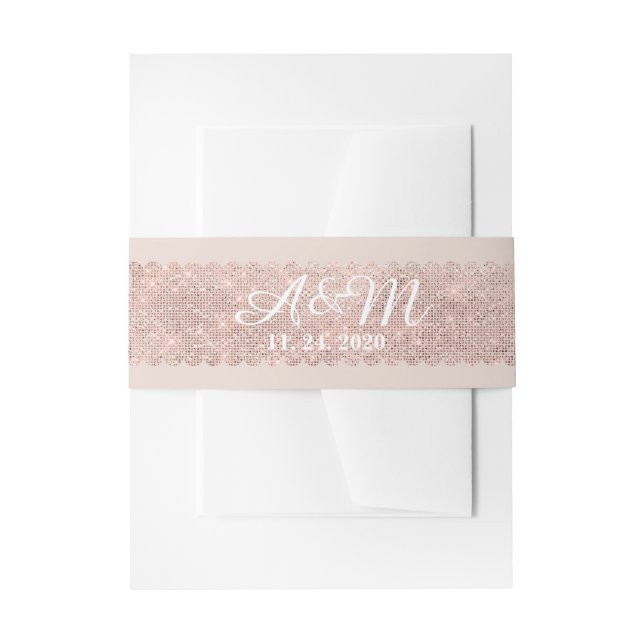 Bandeau De Faire-part Mariage de monogramme de Tulle de Saint-Jacques ch (Devant example)