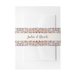 Bandeau De Faire-part Mariage de Motif de mandala géométrique classique