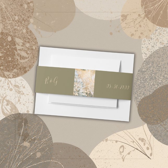 Bandeau De Faire-part Mariage de pré-Fleur sauvage Pastel (Créateur téléchargé)