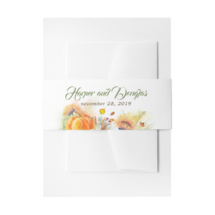 Bandeau De Faire-part Mariage de récolte d'automne