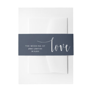 Bandeau De Faire-part Mariage de script de calligraphie minima de la mar