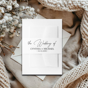 Bandeau De Faire-part Mariage de script manuscrit