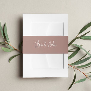Bandeau De Faire-part Mariage de script manuscrit en terre ferme