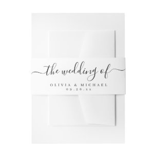 Bandeau De Faire-part Mariage de script simple et moderne
