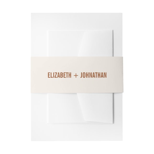 Bandeau De Faire-part Mariage de typographie Boho Terracotta (Devant example)