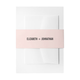 Bandeau De Faire-part Mariage de typographie rose simple et minimale