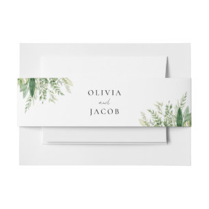 Bandeau De Faire-part Mariage de verdure minimaliste Boho
